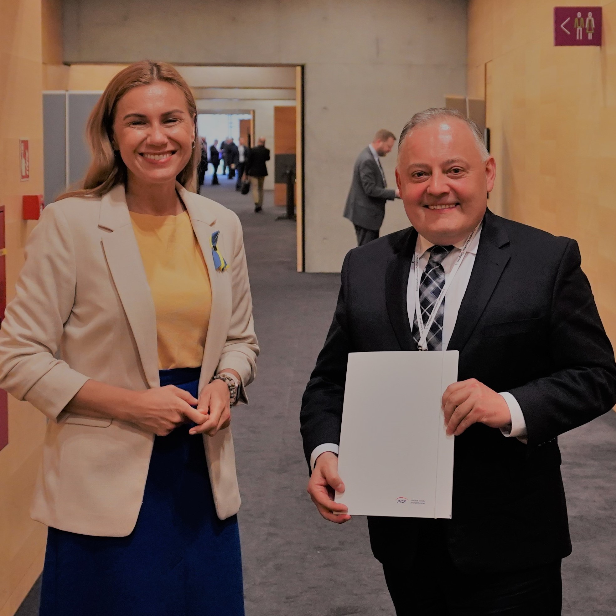 EKG – spotkanie prezesa PGE Wojciecha Dąbrowskiego z Kadri Simson, komisarz do spraw energii UE.