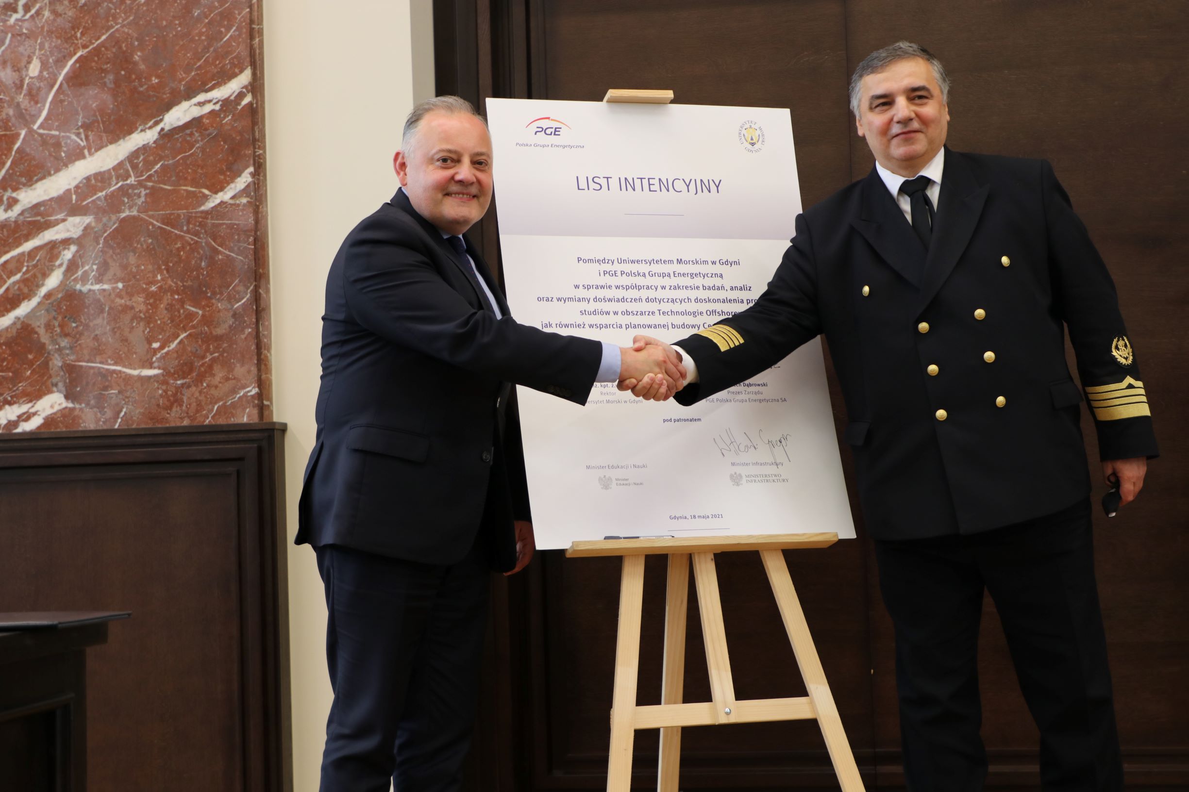 PGE i Uniwersytet Morski w Gdyni podejmą współpracę na rzecz rozwoju Centrum Offshore