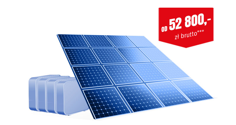 Instalacja fotowoltaiczna z falownikiem hybrydowym wraz z systemem zarządzania energią EMS