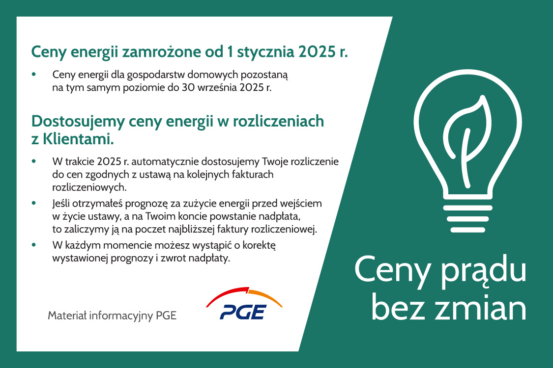 Ceny prądu bez zmian