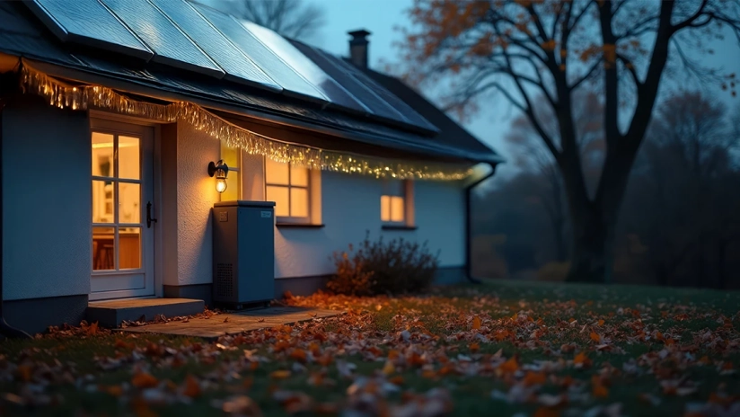 magazyn energii a na dachu domku jednorodzinnego instalacja fotowoltaiczna